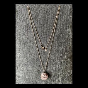 Vintage stamped J. Crew  Rhinestone embellished Ball Necklace